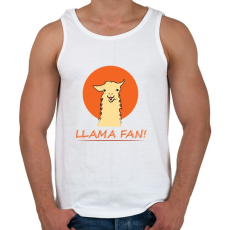 PRINTFASHION llama - Férfi atléta - Fehér