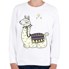 PRINTFASHION llama - Gyerek pulóver - Fehér gyerek pulóver, kardigán