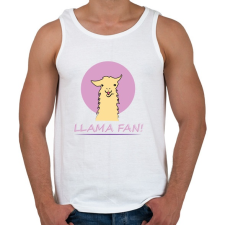 PRINTFASHION llama_purple - Férfi atléta - Fehér atléta, trikó