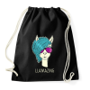 PRINTFASHION LLAMAZING - Sportzsák, Tornazsák - Fekete