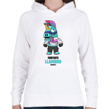 PRINTFASHION Llambro - Fortnite Season 6 - Női kapucnis pulóver - Fehér női pulóver, kardigán