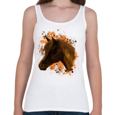 PRINTFASHION ló arckép - Női atléta - Fehér