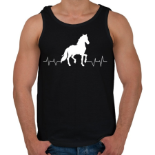 PRINTFASHION LÓ életjel - Férfi atléta - Fekete atléta, trikó