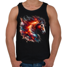 PRINTFASHION ló - Férfi atléta - Fekete