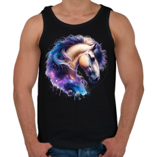 PRINTFASHION ló - Férfi atléta - Fekete