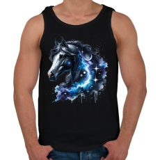 PRINTFASHION ló - Férfi atléta - Fekete