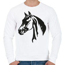 PRINTFASHION Ló - Férfi pulóver - Fehér férfi pulóver, kardigán