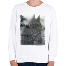 PRINTFASHION ló - Gyerek pulóver - Fehér