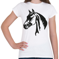 PRINTFASHION Ló - Női póló - Fehér