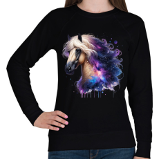 PRINTFASHION ló - Női pulóver - Fekete