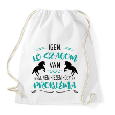 PRINTFASHION Ló szagom van - Sportzsák, Tornazsák - Fehér tornazsák