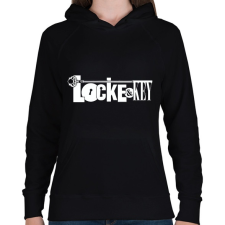 PRINTFASHION Locke and Key  - Női kapucnis pulóver - Fekete női pulóver, kardigán