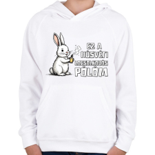 PRINTFASHION LOCSOLKODÓS PÓLÓM - Gyerek kapucnis pulóver - Fehér gyerek pulóver, kardigán