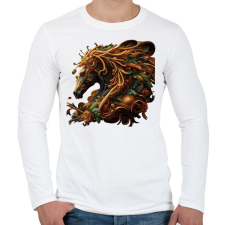 PRINTFASHION Lófej - Férfi hosszú ujjú póló - Fehér férfi póló