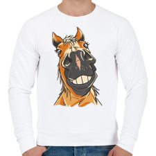 PRINTFASHION Lófej - Férfi pulóver - Fehér férfi pulóver, kardigán