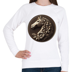 PRINTFASHION Lófej - Női pulóver - Fehér