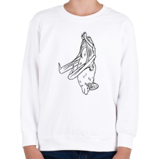 PRINTFASHION Lógó denevér - Gyerek pulóver - Fehér