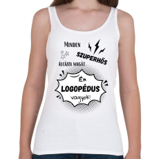 PRINTFASHION Logopédus - Női atléta - Fehér