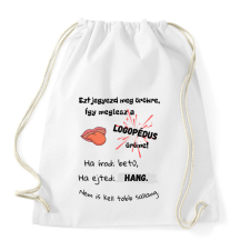 PRINTFASHION Logopédus versike - Sportzsák, Tornazsák - Fehér tornazsák