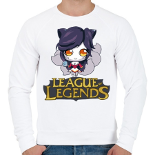 PRINTFASHION LOL Ahri - Férfi pulóver - Fehér férfi pulóver, kardigán