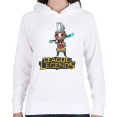 PRINTFASHION LOL Ekko - Női kapucnis pulóver - Fehér