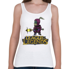 PRINTFASHION LOL Jax - Női atléta - Fehér női trikó