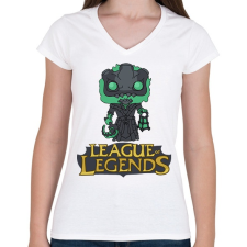 PRINTFASHION LOL Thresh - Női V-nyakú póló - Fehér női póló