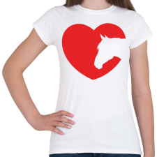 PRINTFASHION lólove - Női póló - Fehér női póló