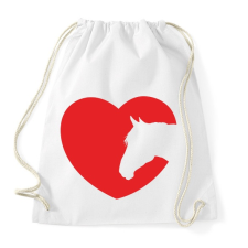 PRINTFASHION lólove - Sportzsák, Tornazsák - Fehér tornazsák