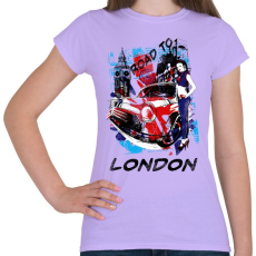 PRINTFASHION London utjain - Női póló - Viola