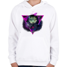 PRINTFASHION Lonely astronaut 3 - Gyerek kapucnis pulóver - Fehér gyerek pulóver, kardigán