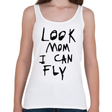 PRINTFASHION Look mom, i can fly! - Női atléta - Fehér