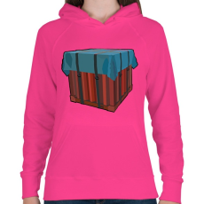 PRINTFASHION Lootbox - Női kapucnis pulóver - Fukszia