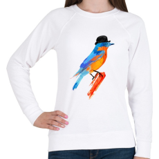 PRINTFASHION Lord bird - Női pulóver - Fehér