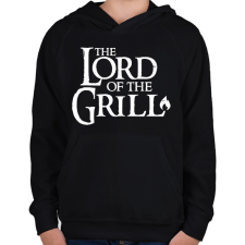 PRINTFASHION Lord of the grill fehér - Gyerek kapucnis pulóver - Fekete gyerek pulóver, kardigán