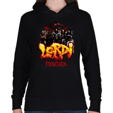 PRINTFASHION lordi forever - Női kapucnis pulóver - Fekete női pulóver, kardigán