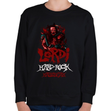 PRINTFASHION lordi-hard rock hallelujah - Gyerek pulóver - Fekete gyerek pulóver, kardigán