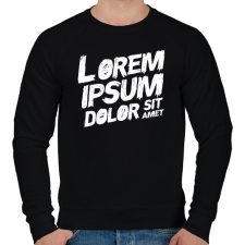 PRINTFASHION Lorem ipsum - Férfi pulóver - Fekete férfi pulóver, kardigán