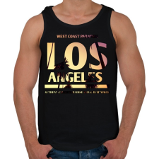 PRINTFASHION los angeles - Férfi atléta - Fekete atléta, trikó