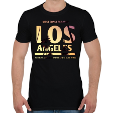 PRINTFASHION los angeles - Férfi póló - Fekete férfi póló