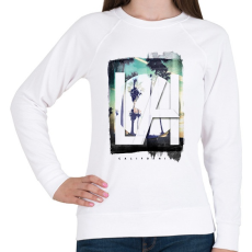 PRINTFASHION Los Angeles - Női pulóver - Fehér