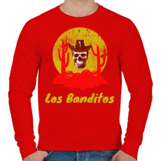 PRINTFASHION los banditos - Férfi pulóver - Piros