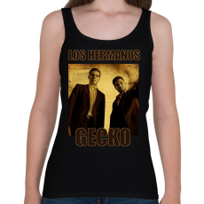 PRINTFASHION LOS HERMANOS GECKO - Női atléta - Fekete