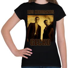 PRINTFASHION LOS HERMANOS GECKO - Női póló - Fekete női póló