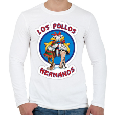 PRINTFASHION Los_Pollos_Hermanos - Férfi hosszú ujjú póló - Fehér férfi póló