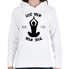 PRINTFASHION Lose your mind find your soul - Női kapucnis pulóver - Fehér