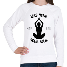PRINTFASHION Lose your mind find your soul - Női pulóver - Fehér női pulóver, kardigán