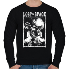 PRINTFASHION Lost in space - Férfi pulóver - Fekete férfi pulóver, kardigán