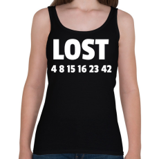 PRINTFASHION LOST - Női atléta - Fekete