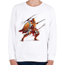 PRINTFASHION Lovag - Gyerek pulóver - Fehér gyerek pulóver, kardigán